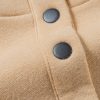 Women's Parchment Solid Half Button Sweatshirt and High Waist Sweatpants Set - Image 18