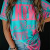 Women's Green Howdy Cowboy Letter Printed Western Fashion Tee - Image 3