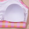 Women's Pink Gingham 3-Piece High Waist Bikini Set with Sarong - Image 21