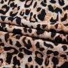 Women's Apricot Leopard V Neck Half Sleeve Blouse - Trendy Casual Top - Image 11