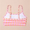 Women's Pink Gingham 3-Piece High Waist Bikini Set with Sarong - Image 12