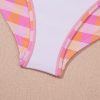 Women's Pink Gingham 3-Piece High Waist Bikini Set with Sarong - Image 20