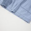Women's Beau Blue Plus Size High Waist Denim Shorts with Pockets - Image 13