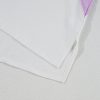 Women's Beige Colorblock Patchwork V Neck High Low T-Shirt with Exposed Seams - Image 13