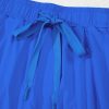 Women's Sky Blue Drawstring High Waist Lined Tennis Skorts - Stylish and Comfortable - Image 13
