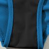 Women's Dark Blue Colorblock U Neck One Piece Swimwear with Contrast Trim - Image 15