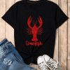 Women's Black Shimmering Crawfish Graphic Tee - Casual Summer Wear - Image 9