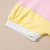 Women's Purple Color Block Oversized Half Sleeve T-Shirt with Pocket - Image 11