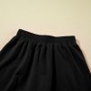 Chic Women's Black Half Zip Puff Sleeve Top and Ruffled Shorts Set - Image 15