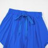 Women's Sky Blue Drawstring High Waist Lined Tennis Skorts - Stylish and Comfortable - Image 14