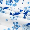 Plus Size Sky Blue Floral Print Sweetheart Neck Midi Dress for Women - Image 18