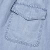 Women's Beau Blue Plus Size High Waist Denim Shorts with Pockets - Image 12