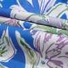 Women's Sky Blue Floral Print Maxi Dress with Self-Tie Straps and Ruffle Details - Image 20