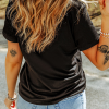 Unisex Black Cow Head Graphic T-Shirt with Bow Detail - Western Fashion Style - Image 11
