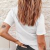 Women's White USA Inspire Bow Print Crewneck Tee - Perfect for Independence Day - Image 9