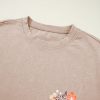 Women's Smoke Gray Mineral Wash Western Graphic Tee with Steer Head Print - Image 11