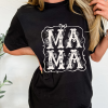 Women's Black MAMA Artistic Graphic Tee - Casual Short Sleeve T-Shirt - Image 2