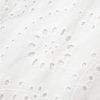 Women's White Floral Eyelet Embroidered Sleeveless Shift Dress for Summer - Image 10