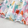 Women's Vibrant Pink Boho Flower Print Half Puff Sleeve Blouse - Image 19