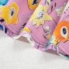 Women's Pink Floral V Neck Top with Flutter Sleeves - Elegant Spring/Summer Style - Image 10