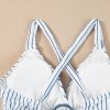 Women's Ashleigh Blue Criss Cross Ruched Ruffled Two Piece Tankini Set - Image 12
