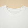 Women's White Drop Shoulder Crew Neck Shift T-Shirt Dress - Casual and Chic - Image 11