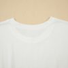 Women's White Drop Shoulder Crew Neck Shift T-Shirt Dress - Casual and Chic - Image 12