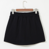 Women's Black Sequin Western Cowboy Patched High Waist Skort with Lace-Up Detail - Image 6
