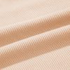 Women's Pale Chestnut Crochet Floral V Neck Textured Short Sleeve Blouse - Image 11