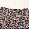 Women's Brown Leopard Floral Reversible Ruffle Hem Maxi Skirt - Elegant & Versatile - Image 22