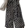 Women's Black Zebra Striped Wide Leg Pants - Lightweight & Comfortable for Summer - Image 7