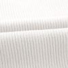 Women's Lightweight White V Neck Ribbed Knit Short Sleeve Sweater - Image 16