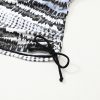Women's Black Printed Double Straps Tankini Top with Solid Shorts - Stylish 2-Piece Swimsuit - Image 19