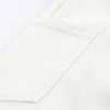 Women's White High Waist Straight Leg Cargo Pants with Pockets - Image 9