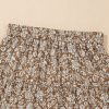 Women's Brown Western Floral Print Ruffled Hem High Waist Maxi Skirt - Image 13