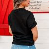Women's Black Flag Inspired Rhinestone Star Graphic T-Shirt - Image 5