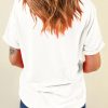 Women's White Nashville Music City Guitar Print Crewneck Tee - Image 7