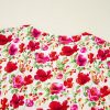 Elegant Red Floral Puff Sleeve Mini Dress with Pocket and Ric Rac Detail - Image 7