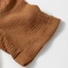 Women's Chestnut Crinkle Textured Polo Shirt and High Waist Shorts Set - Image 9