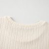 Women's Apricot Polka Dot Mesh Puff Sleeve Textured Blouse - Elegant Casual Top - Image 6