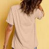 Women's Khaki Sequin Rodeo Graphic Crewneck Tee - Western Inspired Casual Top - Image 7