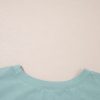 Women's Smoke Green Oversized T-Shirt with Frayed Denim Star Patch - Image 9