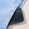 Trendy Beau Blue Denim Mini Dress with Bow Detail and Ruffle Hem - Image 13