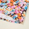 Women's Orange Floral Print Flutter Sleeve Blouse - Elegant & Casual Top - Image 21