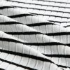 Women's White Stripe Textured Short Sleeve Buttoned Henley Top - Casual Summer Tee - Image 16