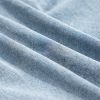 Women's Real Teal Bowknot Neck Sleeveless Ruffled Chambray Mini Dress - Image 12