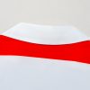 Women's Red Stripe Color Block V Neck Dolman Short Sleeve Top - Image 7