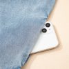 Women's Real Teal Bowknot Neck Sleeveless Ruffled Chambray Mini Dress - Image 10