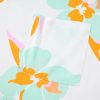 Women's Green Floral Print Loose Fit V Neck Half Sleeve Blouse - Elegant Summer Top - Image 10