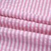 Women's Sachet Pink Striped Print Contrast Split Neck Dolman Sleeve Blouse - Image 10